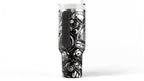 Car Enthusiast Gift Tumbler Insulated Steel Cup 40oz Capacity Automotive Parts Design Laser Engraved Vehicle Graphics Mechanic Appreciation Present Workshop Drinkware Essential Garage Beverage Holder Professional Grade Construction Hot Rod