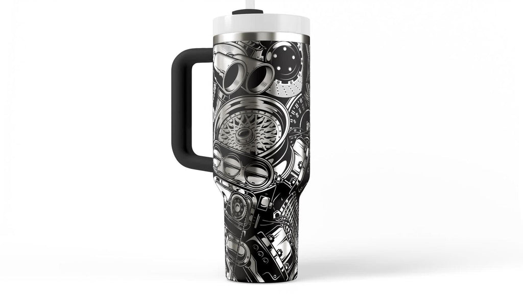 Mechanic Gift Tumbler – 40oz Insulated Car Enthusiast Steel Cup