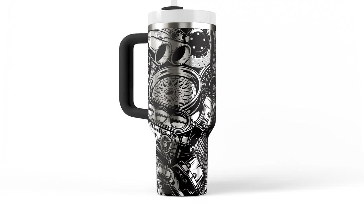 Mechanic Gift Tumbler – 40oz Insulated Car Enthusiast Steel Cup