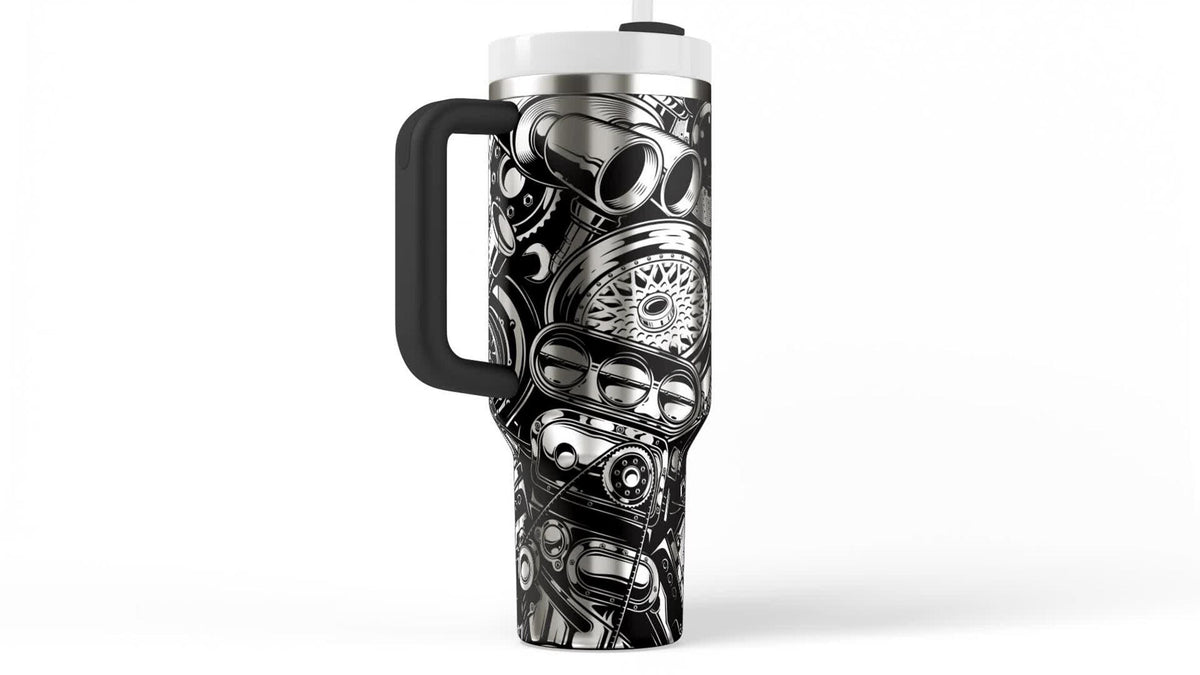 Mechanic Gift Tumbler – 40oz Insulated Car Enthusiast Steel Cup