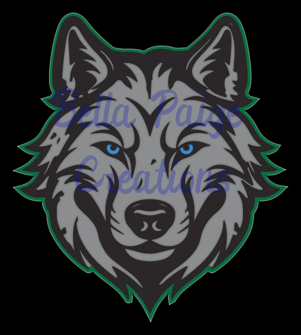 Vector Graphics File Wolf Mascot Design Digital Download SVG Format Cricut Compatible Cutting Machine Template Custom Apparel Graphics Team Logo Design Sports Merchandise Gaming Branding High Resolution PNG Files Instant Download Layered
