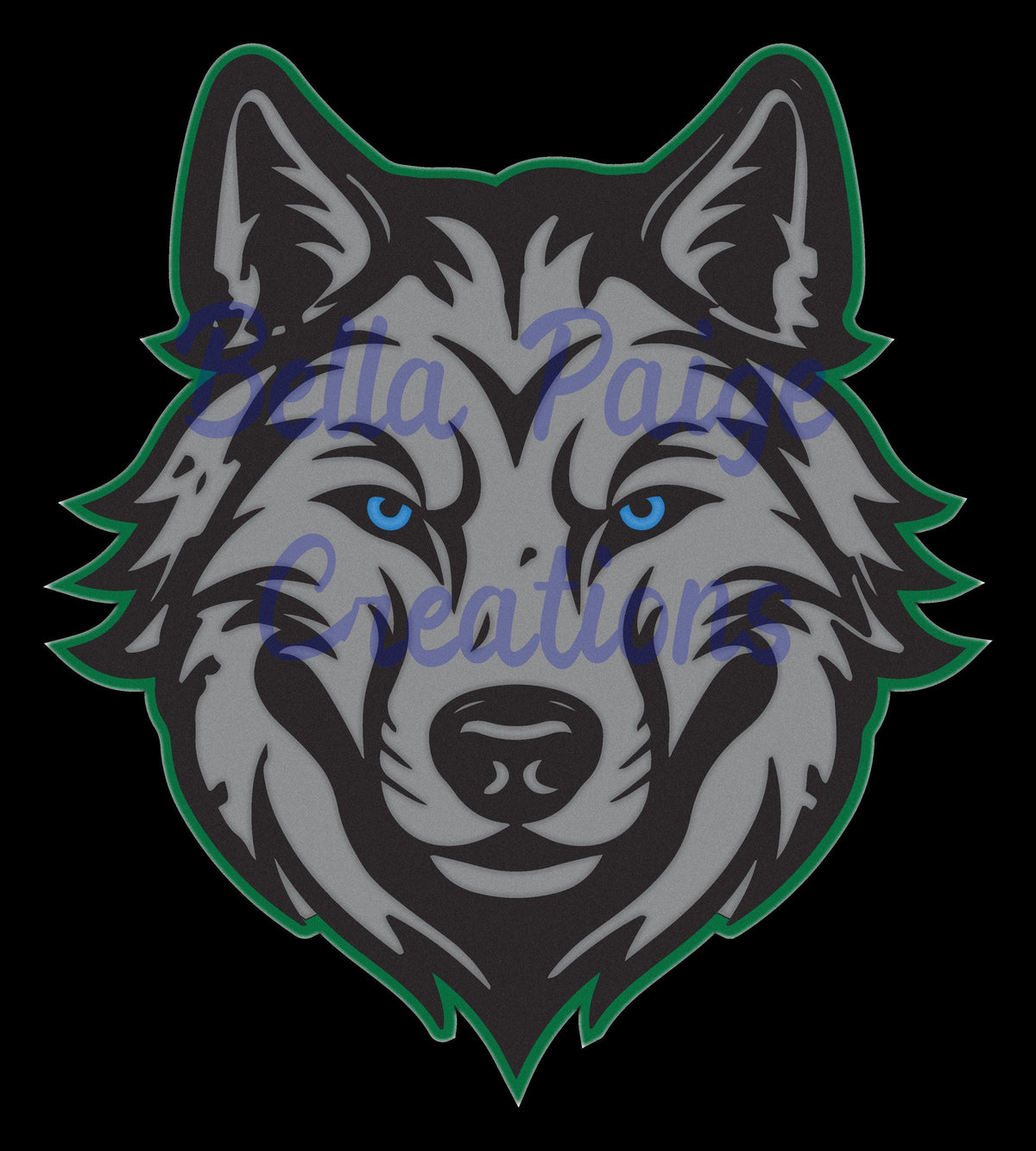 Vector Graphics File Wolf Mascot Design Digital Download SVG Format Cricut Compatible Cutting Machine Template Custom Apparel Graphics Team Logo Design Sports Merchandise Gaming Branding High Resolution PNG Files Instant Download Layered