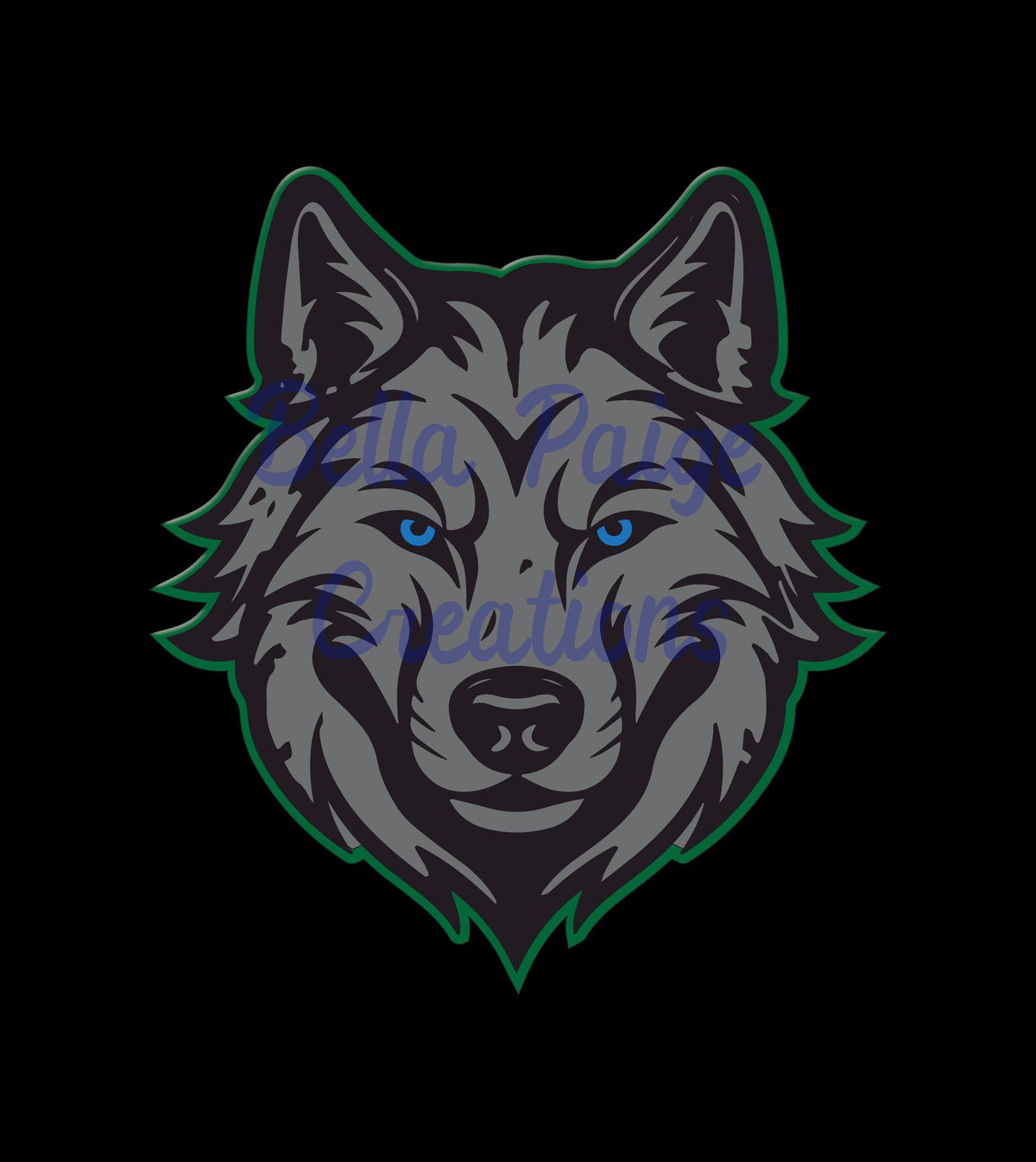 Mascot Logo Design Digital Download Wolf Head Vector Graphics SVG File Format Cricut Silhouette Compatible Cutting Template Custom Team Apparel Design Sports Jersey Graphics Gaming Clan Branding Instant Access High Resolution Files Shirt