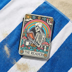 Gothic Kindle Case – Skeleton Tarot Design for Paperwhite 7" Readers