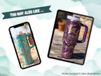 Mermaid Tumbler 40oz – Insulated Stainless Steel Handle Beach Cup