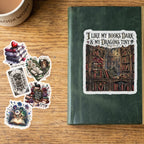 Gothic Book Sticker – Waterproof Vinyl Reading Journal Tracker