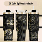 Fourth Wing Tumbler Insulated Stainless Steel Dragon Scale Design Rebecca Yarros Book Series Fan Gift 40oz Large Capacity Double Walled Hot Cold Beverage Container Handle Flip Top Lid Perfect Reading Marathon Hydration Book Club Essential
