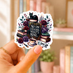 Gothic Book Sticker – Waterproof Vinyl Reading Journal Tracker