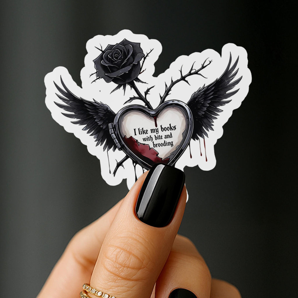 Gothic Book Sticker – Waterproof Vinyl Reading Journal Tracker