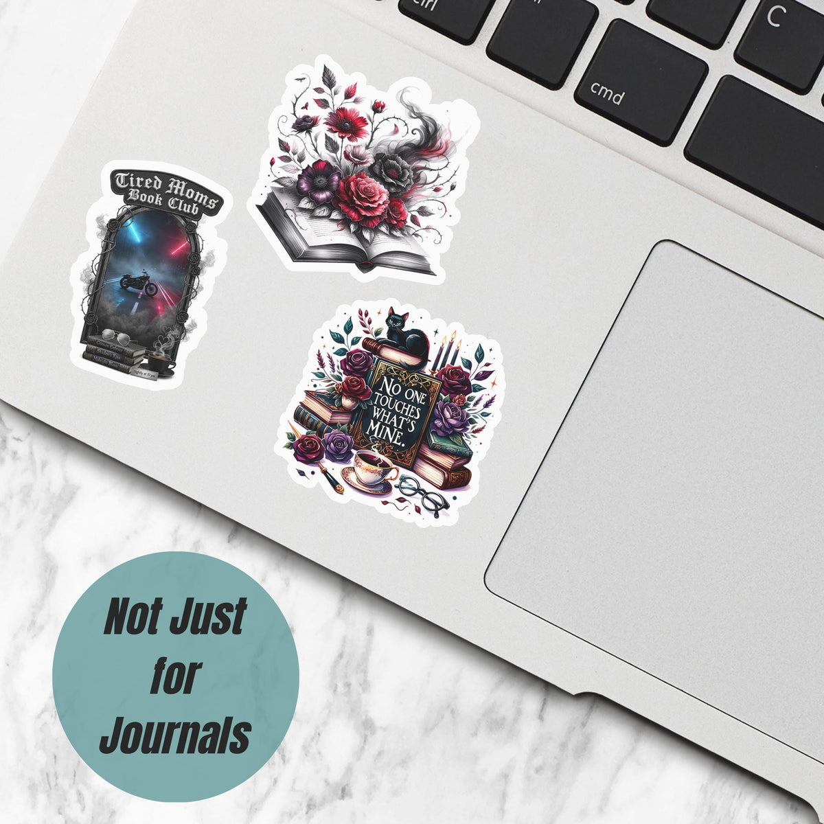 Gothic Book Sticker – Waterproof Vinyl Reading Journal Tracker