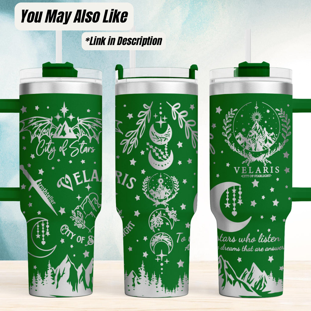 Acotar Tumbler – 40oz Insulated Bookish Fantasy Mountain Design