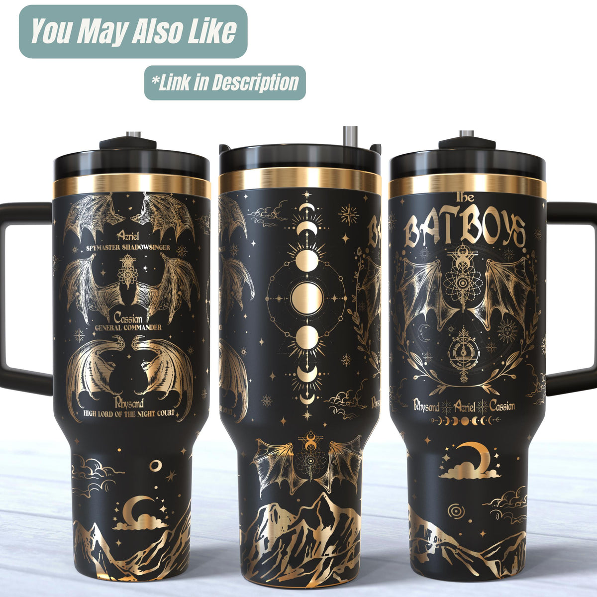 Acotar Tumbler – 40oz Insulated Feyre Darling Booktok Gift