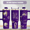 Manon Blackbeak Inspired Tumbler Fantasy Book Lover Gift Insulated Stainless Steel Drinkware Large Capacity Beverage Holder Laser Engraved Character Design Literary Themed Merchandise Perfect Reading Session Companion Bookish Gift For SJM