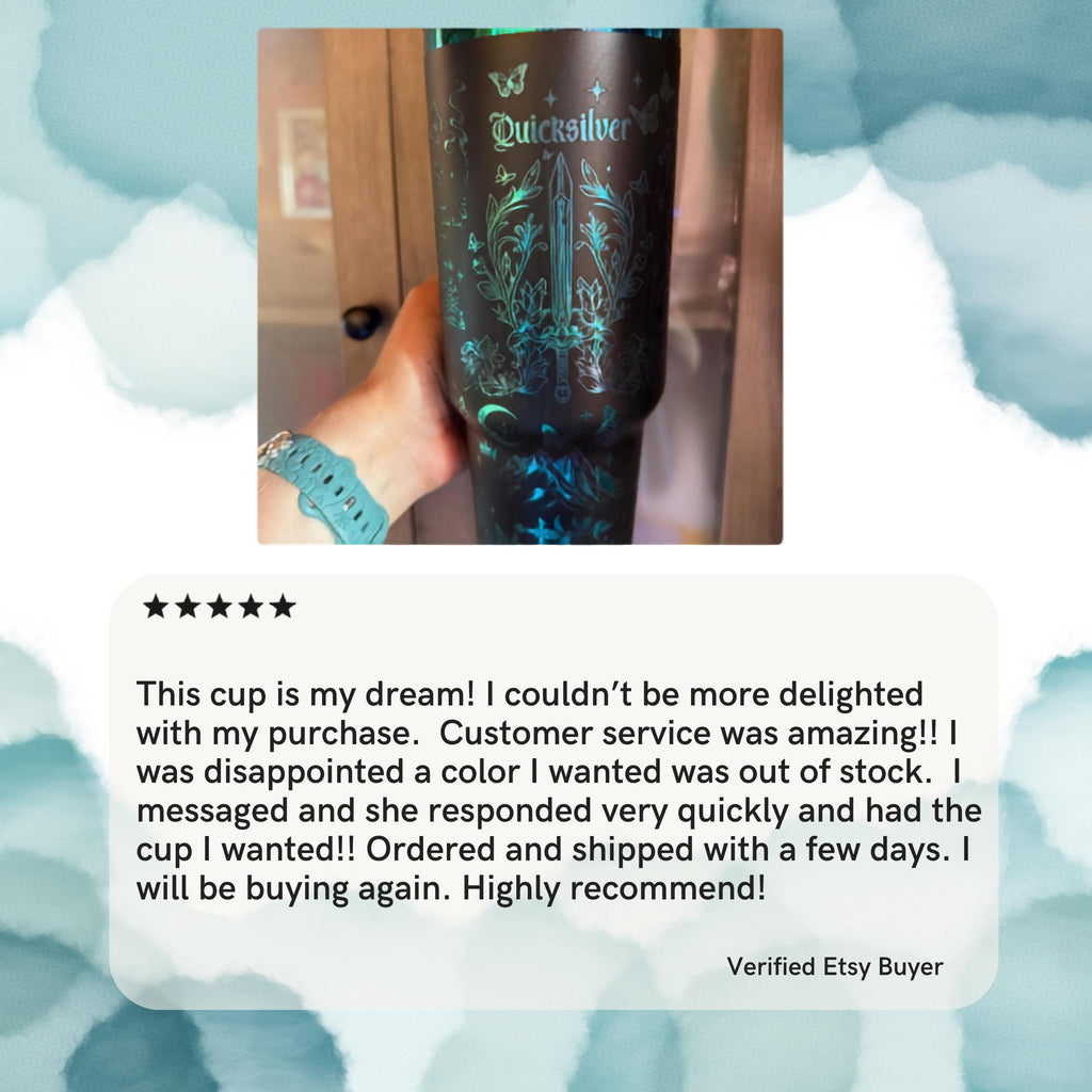 Throne of Glass Tumbler – Manon Blackbeak 40oz Insulated Bookish Gift