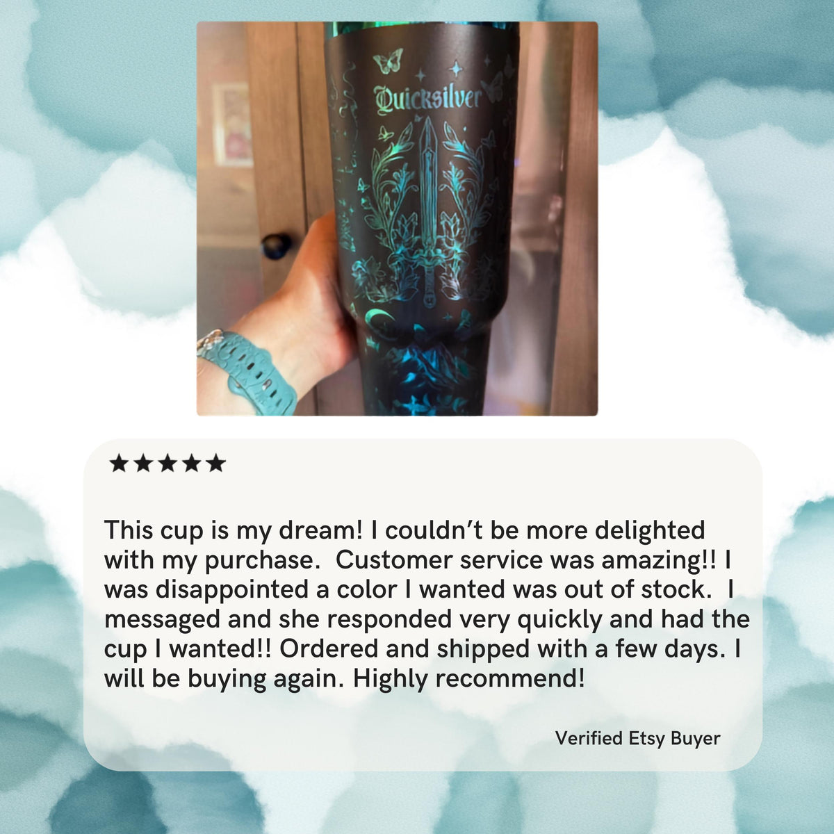 Throne of Glass Tumbler – Manon Blackbeak 40oz Insulated Bookish Gift