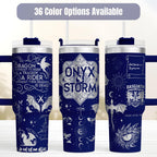 Fantasy Book Lover Gift Dragon Tumbler Insulated Stainless Steel Cup 40oz Capacity Reader Merchandise Fandom Collector Item Gothic Art Design Mythical Creature Artwork Temperature Control Drinkware Travel Ready Daily Use Essential Premium
