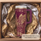Gothic Drinkware Dragon Castle Tumbler Medieval Fantasy Design Stainless Steel Travel Mug Large Capacity Insulated Container Perfect Birthday Present For Men Book Reader Gift Fantasy Enthusiast Essential Daily Commute Accessory Hot Cold