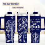 Christian Lion Tumbler – 40oz Insulated Bible Verse Gift