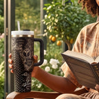 BookTok Trending Fantasy Tumbler Insulated Stainless Steel Cup Dragon Scale Design Book Lover Gift Perfect Reader Merchandise Double Walled Thermal Insulation Large Handle Travel Cup Literary Quote Design Romantasy Fan Present Fourth Wing
