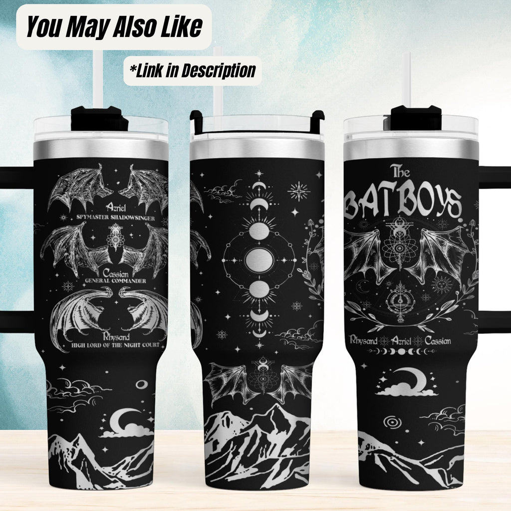 Acotar Tumbler – 40oz Insulated Stainless Steel Fantasy Book Gift
