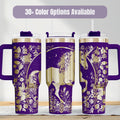Laser Engraved Unicorn Tumbler Fantasy Design Insulated Cup 40 Oz Capacity Double Wall Construction Keeps Beverages Hot Cold Hours Perfect Birthday Gift Whimsical Drinkware Collection Fade Resistant Permanent Artwork Daily Hydration