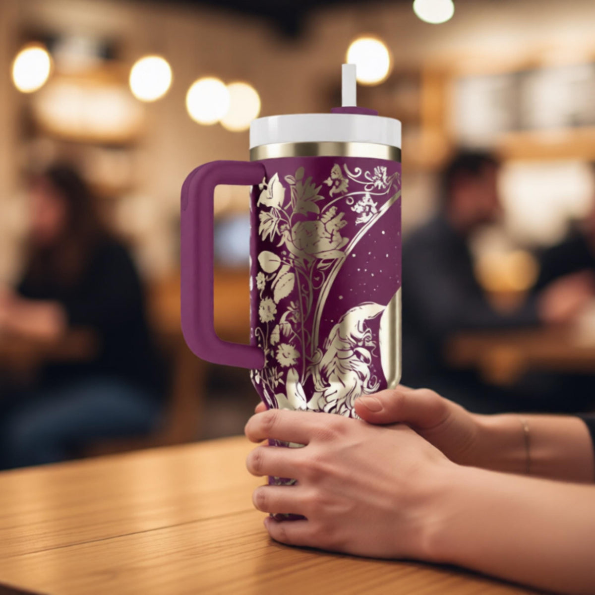 Insulated Fantasy Cup Laser Engraved Unicorn Design 40 Oz Tumbler Double Wall Temperature Retention Perfect Birthday Gift Whimsical Drinkware Keeps Beverages Hot Cold Hours Daily Hydration Travel Essential Fade Resistant Permanent Artwork