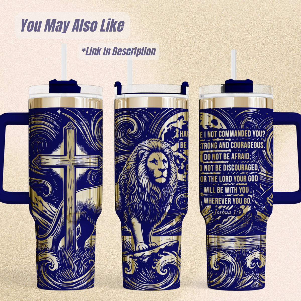 Armor of God Tumbler – 40oz Insulated Christian Knight Design Gift