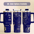 Large Capacity 40oz Insulated Tumbler Black Stainless Steel Flask Double Wall Temperature Control Perfect Reading Companion Book Lover Gift Lightning Bolt Graphic Design Powder Coated Finish Travel Mug With Handle Daily Beverage Container