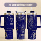 Large Capacity 40oz Insulated Tumbler Black Stainless Steel Flask Double Wall Temperature Control Perfect Reading Companion Book Lover Gift Lightning Bolt Graphic Design Powder Coated Finish Travel Mug With Handle Daily Beverage Container