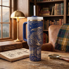 Book Lover Gift Reading Enthusiast Present Black Dragon Tumbler Castle Design Medieval Fantasy Artwork 40oz Stainless Steel Insulated Travel Mug Gothic Drinkware Perfect Men Gift Premium Quality Construction Secure Lid Handle Hot Cold