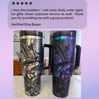 Mechanic Gift Tumbler – 40oz Insulated Stainless Steel Hot Rod Design