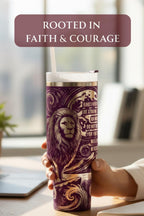 Christian Tumbler – Lion of Judah Design with Joshua 19 Scripture