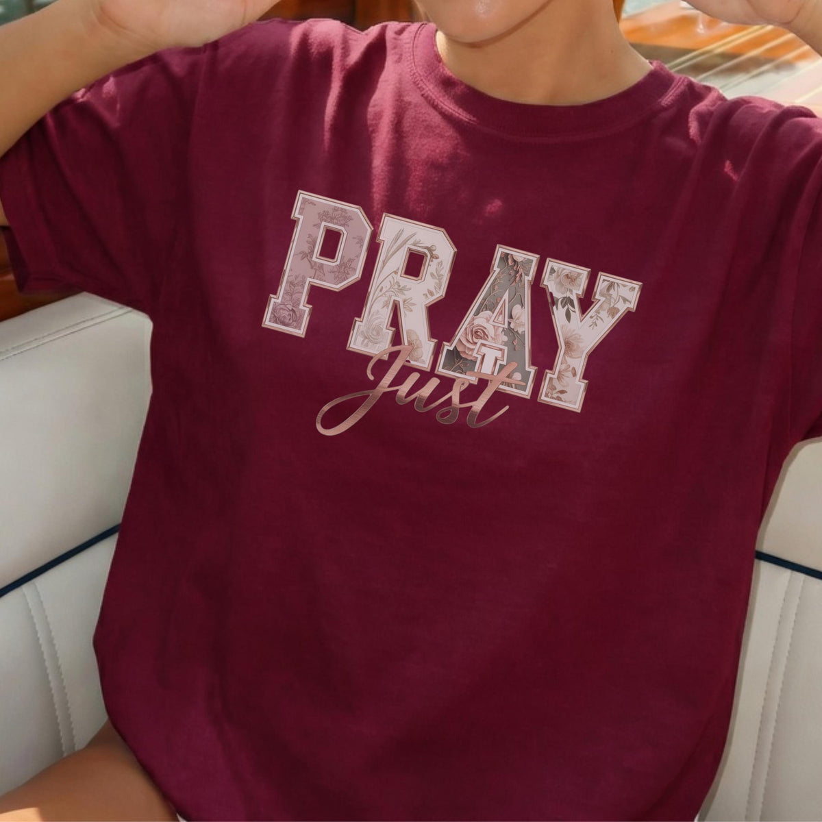 Unisex Faith Tee Christian Prayer Design Inspirational Message Shirt Religious Typography Clothing Believer Worship Lifestyle Apparel Casual Church Wear Comfortable Cotton Fabric Daily Devotional Outfit Bible Study Community Tee Spiritual