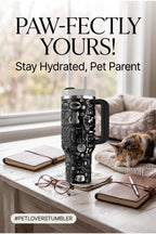 Vet Tech Gift – 40oz Insulated Tumbler with Custom Cat Dog Design