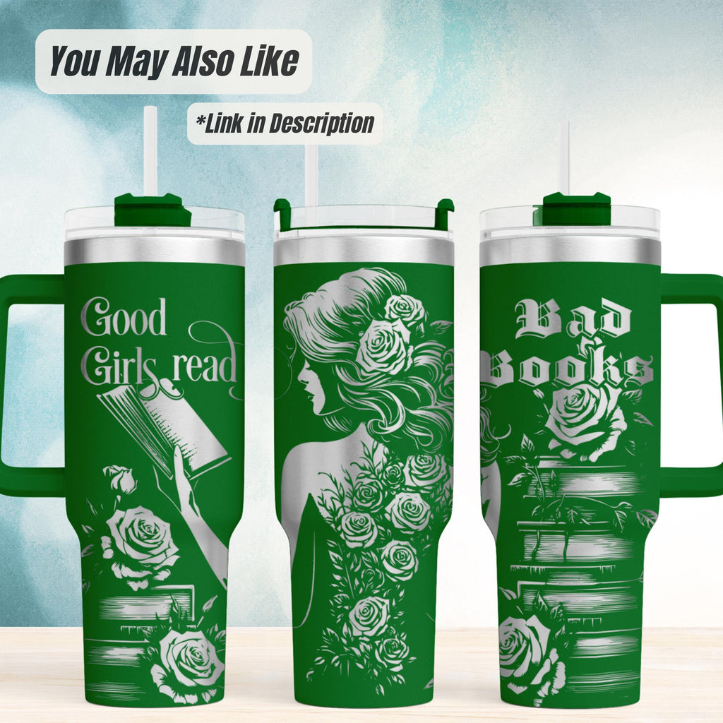 Booktok Tumbler – 40oz Insulated Gothic Dark Romance Reader Gift