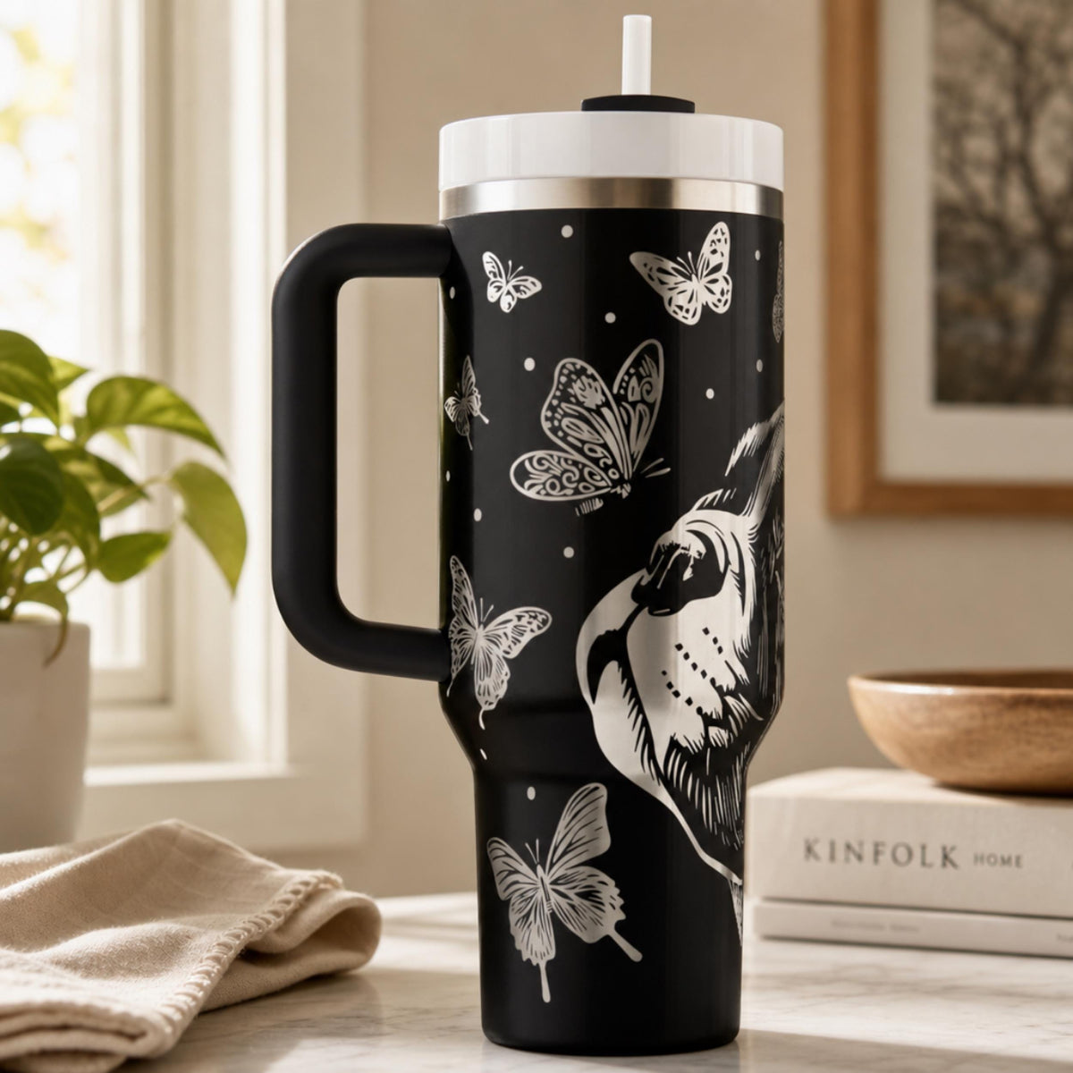 40 Ounce Bulldog Tumbler Stainless Steel Insulated Travel Mug Daily Use Beverage Container Vacuum Insulated Technology Perfect Dog Walking Companion Office Drinkware Dog Mom Birthday Gift Bulldog Lover Present Premium Quality Construction