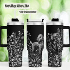 Bulldog Tumbler – 40oz Insulated Stainless Steel Dog Mom Birthday Gift