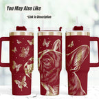 Dog Paw Tumbler – 40oz Insulated Stainless Steel with Handle