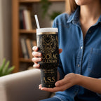 Zodiac Academy Inspired Tumbler Insulated Steel Construction Forty Ounce Capacity Fantasy Reader Essential Book Lover Gift Collection Booktok Merchandise Present Temperature Control Water Bottle Hot Cold Beverage Container Daily Hydration