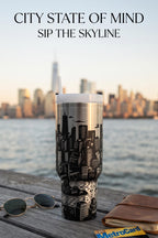 Nyc Skyline Tumbler – 40oz Insulated Gift for Office Desk