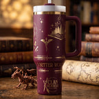Literary Fandom Collection Insulated Tumbler Cup Large Capacity Fantasy Character Tribute Drinkware With Lid And Straw Laser Engraved Design Premium Stainless Steel Construction Perfect Bookish Gift For Series Enthusiast Reader Appreciation