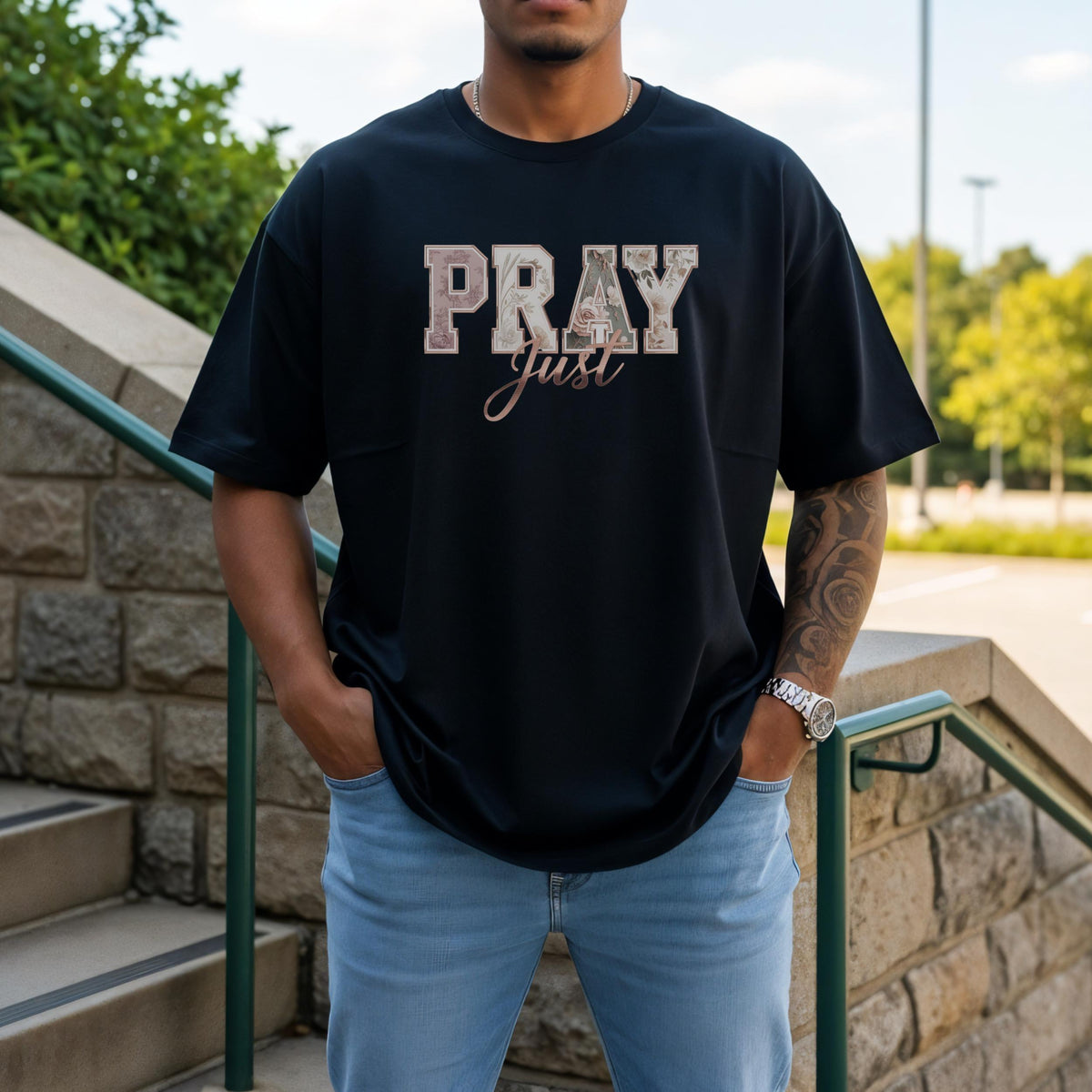 Faith Based T Shirt Christian Typography Tee Prayer Message Clothing Inspirational Religious Apparel Unisex Casual Design Believer Lifestyle Wear Comfortable Cotton Fabric Church Service Outfit Bible Study Gathering Tee Spiritual Statement