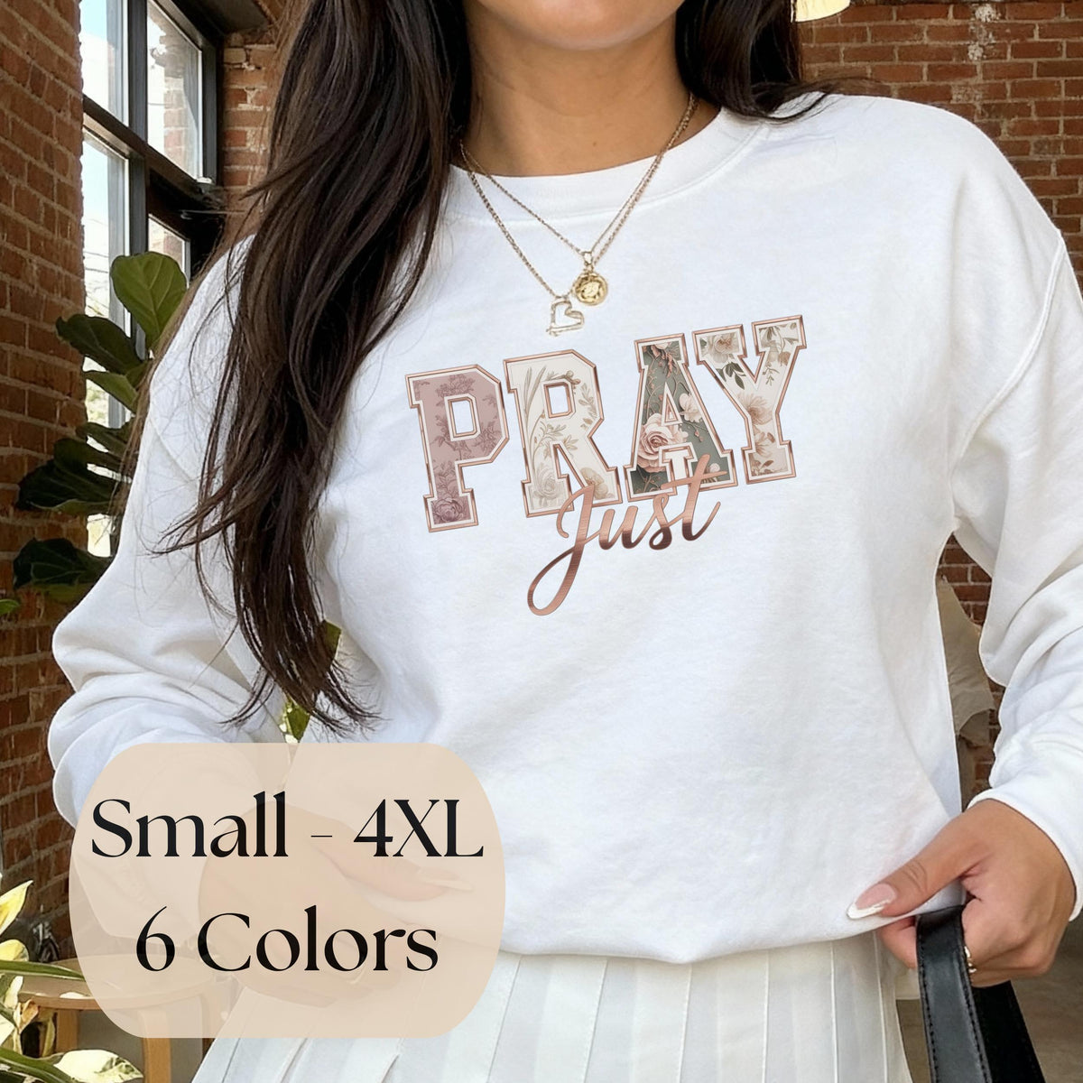Pray Sweatshirt – Unisex Faith Crewneck Christian Apparel