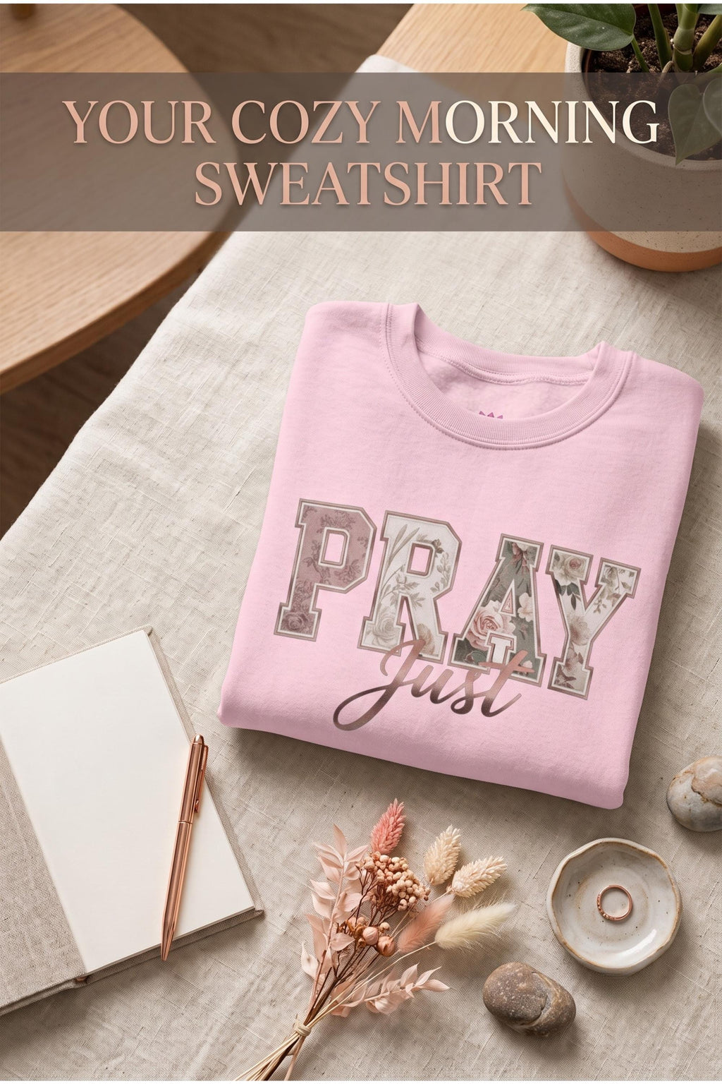 Pray Sweatshirt – Unisex Faith Crewneck Christian Apparel