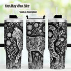 Vet Tech Gift – 40oz Insulated Tumbler with Custom Cat Dog Design