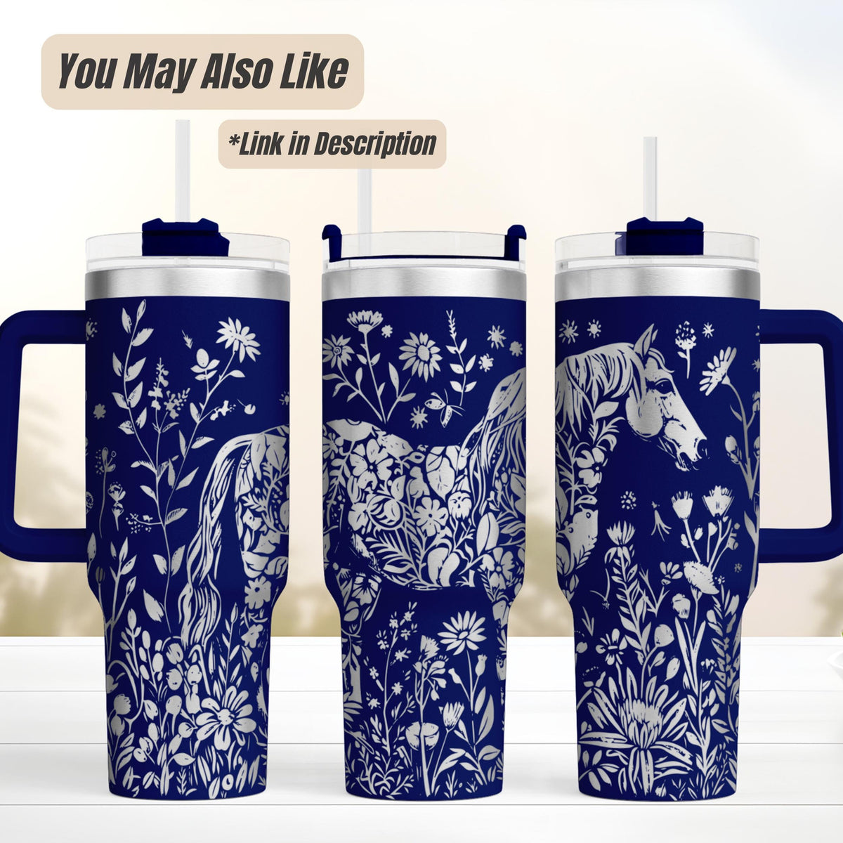 Owl Tumbler – 40oz Laser Engraved Stainless Steel Insulated