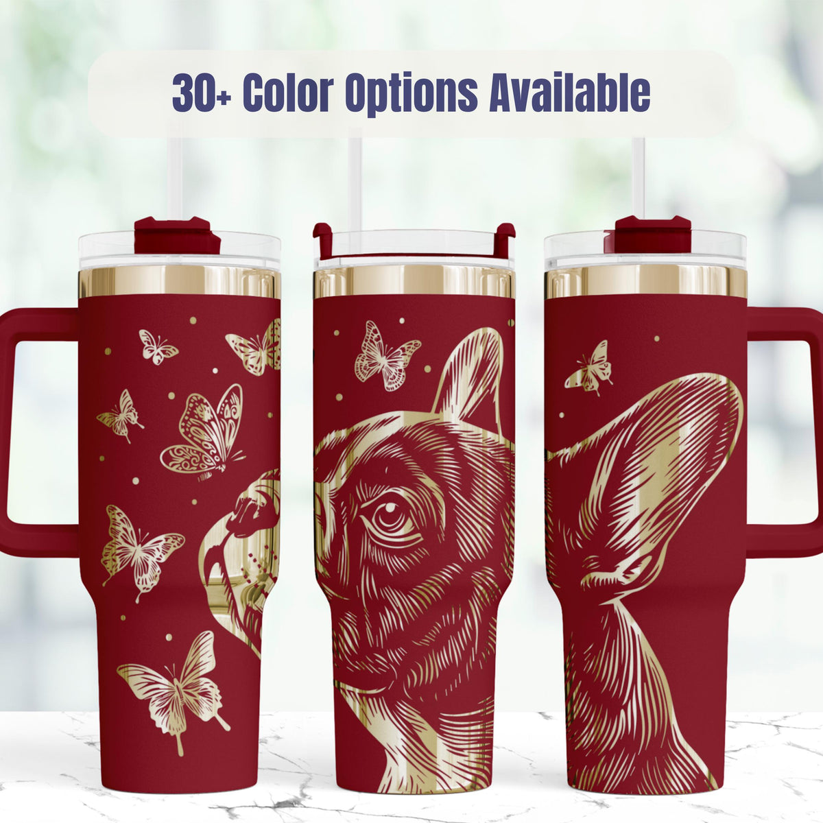 Bulldog Tumbler Gift For Dog Mom Birthday Present Insulated Stainless Steel Travel Mug 40 Ounce Capacity Vacuum Insulated Technology Keeps Beverages Hot Cold Hours Perfect Bulldog Lover Gift Unique Pet Owner Present Premium Quality