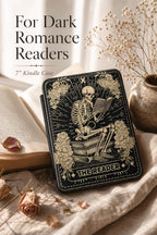Gothic Kindle Case – Skeleton Art Design Magnetic Closure