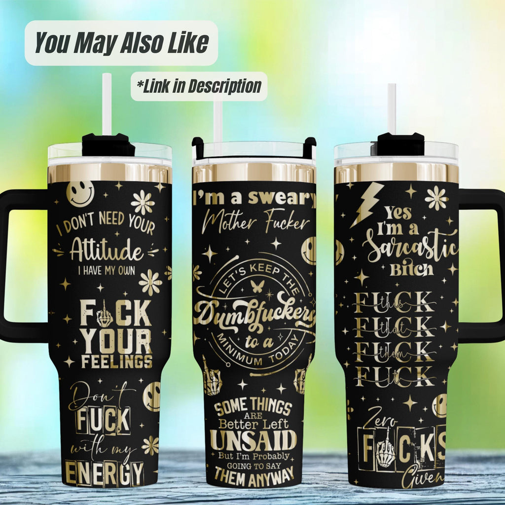 Funny Tumbler Gift – 40oz Insulated Stainless Steel Science Design
