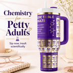 Funny Tumbler Gift – 40oz Insulated Stainless Steel Science Design